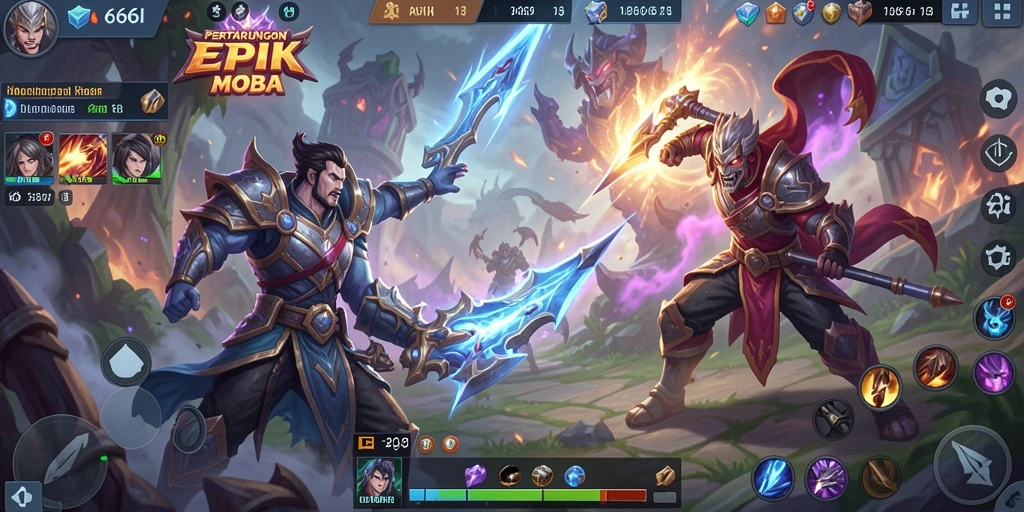 Tampilan gameplay MMORPG yang seru dan menarik.