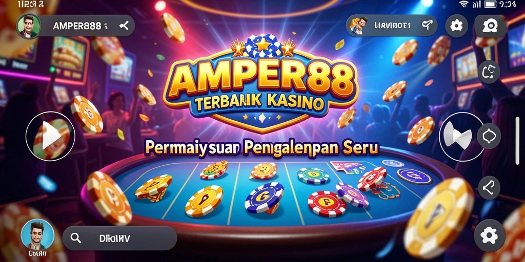 Tampilan gameplay AMPER88 dengan fitur Kasino yang memukau.
