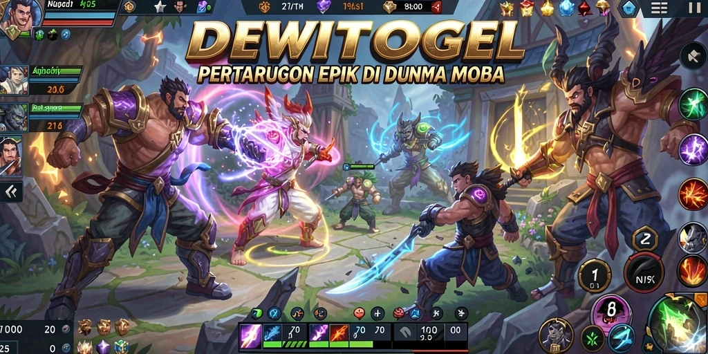 Tampilan gameplay seru DEWITOGEL saat pertarungan berlangsung.