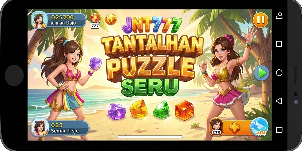 Gameplay seru puzzle JNT777 dengan tantangan menarik.
