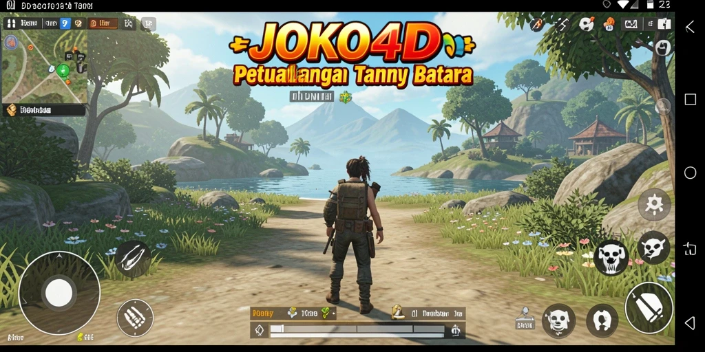 Screenshot dari gameplay JOKO4D yang menampilkan dunia terbuka yang menakjubkan.