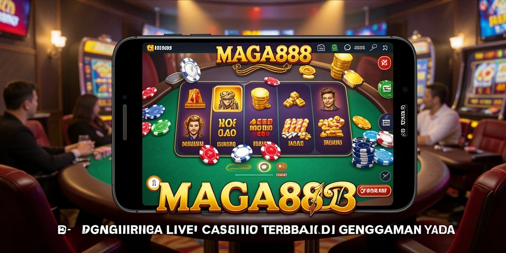 Tampilan gameplay Live Casino yang seru dan interaktif di MAGA888.