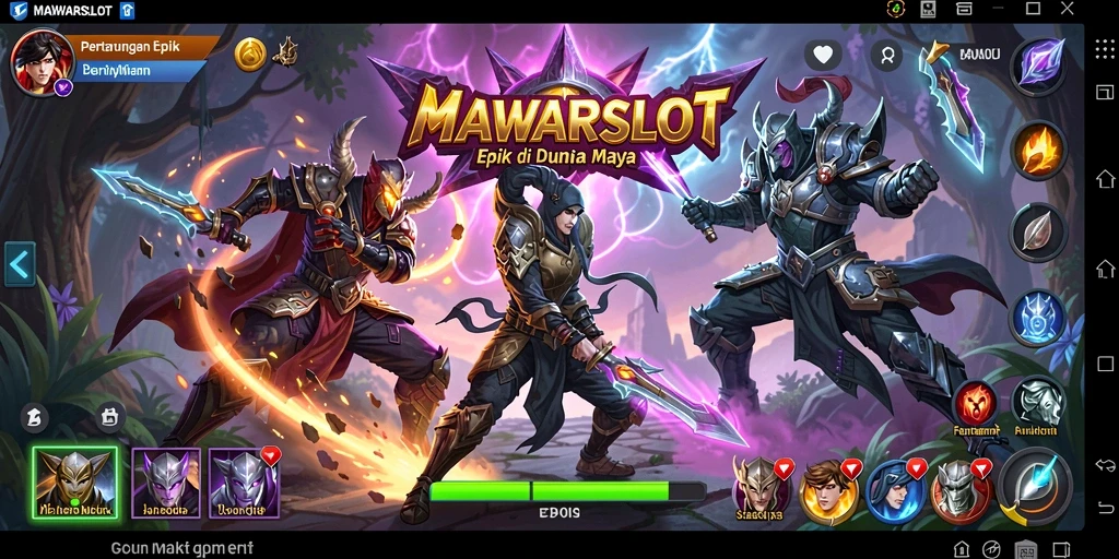 Tampilan grafis dan action seru dari gameplay MAWARSLOT.