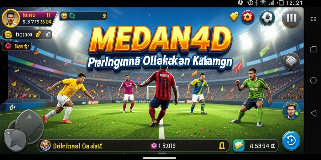 Screenshot gameplay menunjukkan aksi seru dalam olahraga.