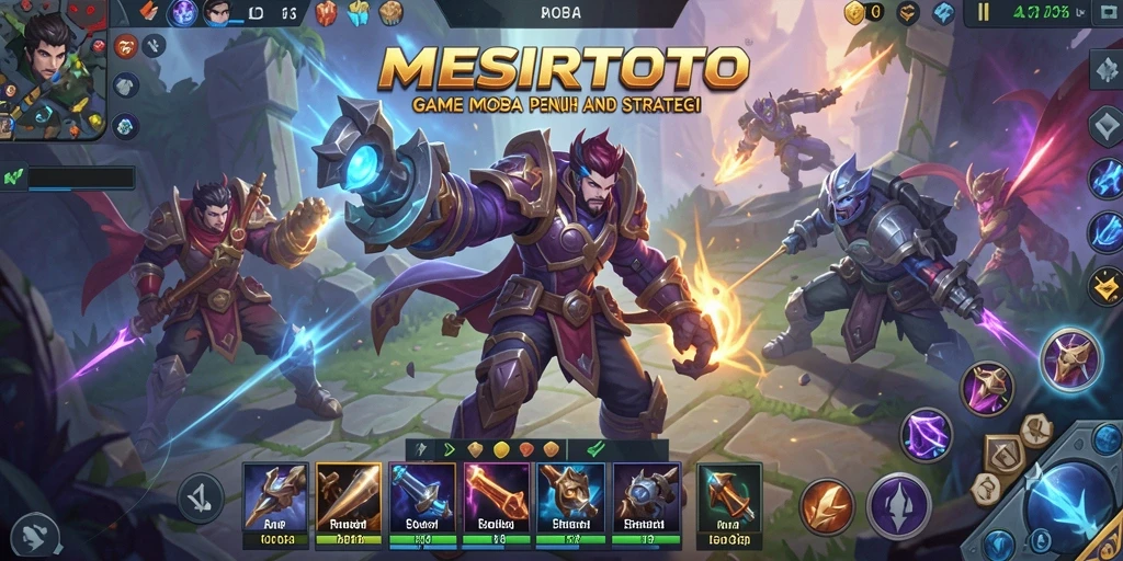 Menampilkan gameplay seru dan strategi tim di MESIRTOTO.