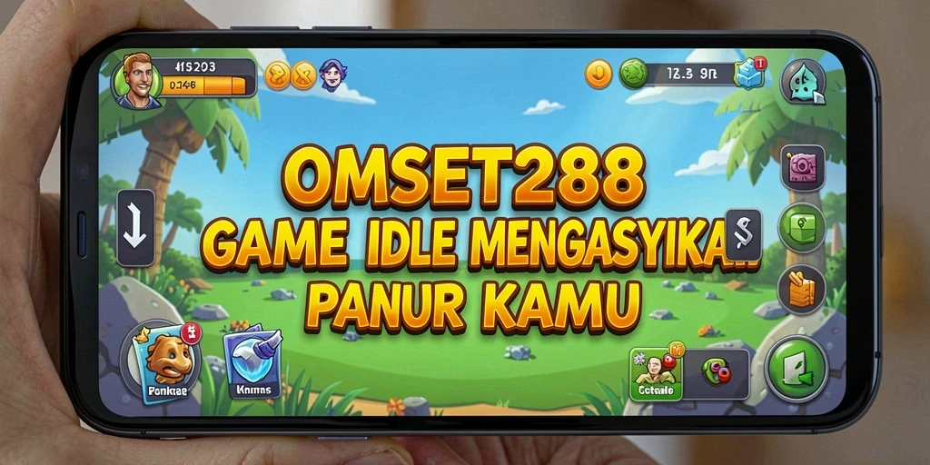 Tampilan gameplay Idle menarik dari OMSET288 yang memukau.