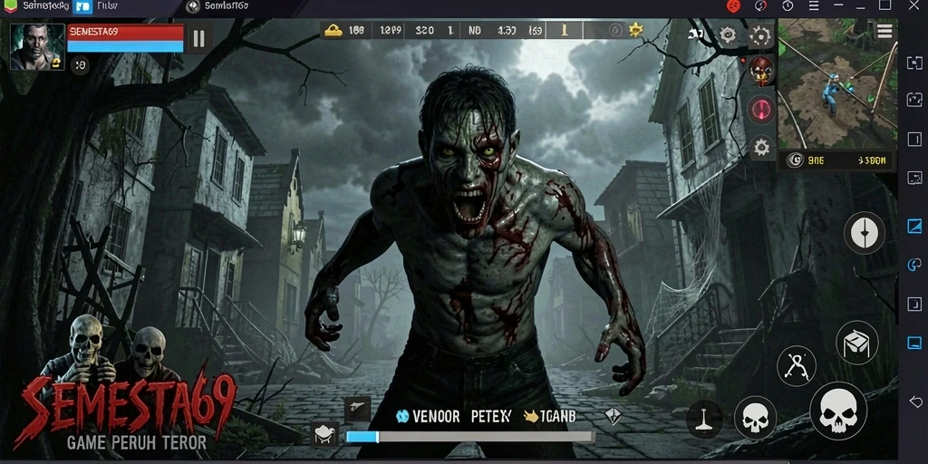 Tampilan gameplay yang mencekam dari SEMESTA69, siap menguji keberanianmu.