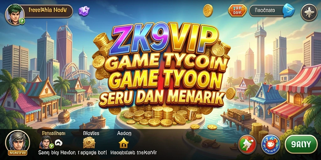Tangkapan layar ZK9VIP menampilkan gameplay Tycoon yang mengasyikkan dan interaktif.